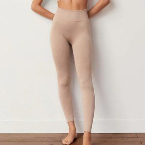 MANGO Ribbed Seamless Leggings